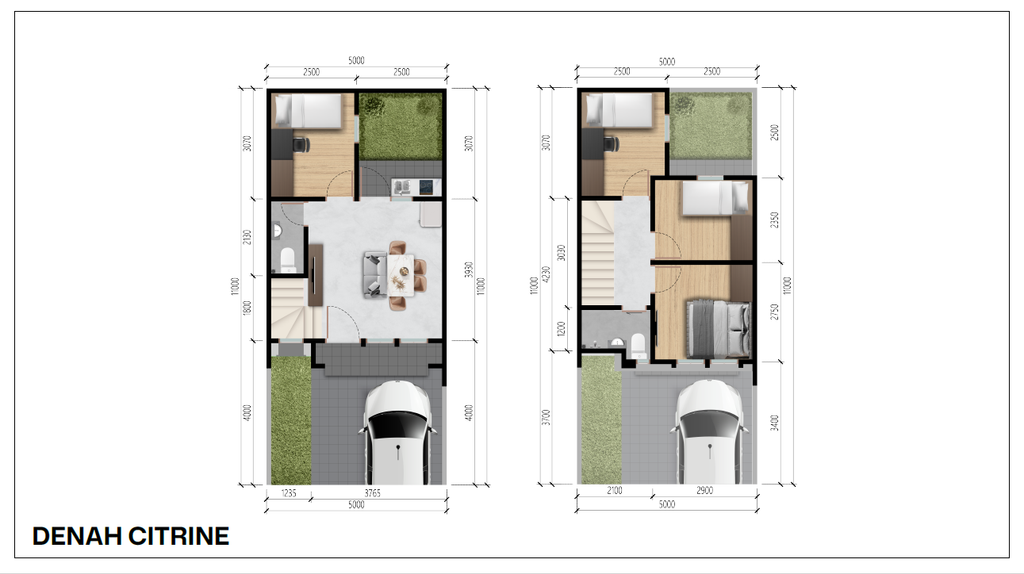 foto denah rumah tipe Citrine perumahan EMERALD NEOPOLIS - CLUSTER NEOPARK