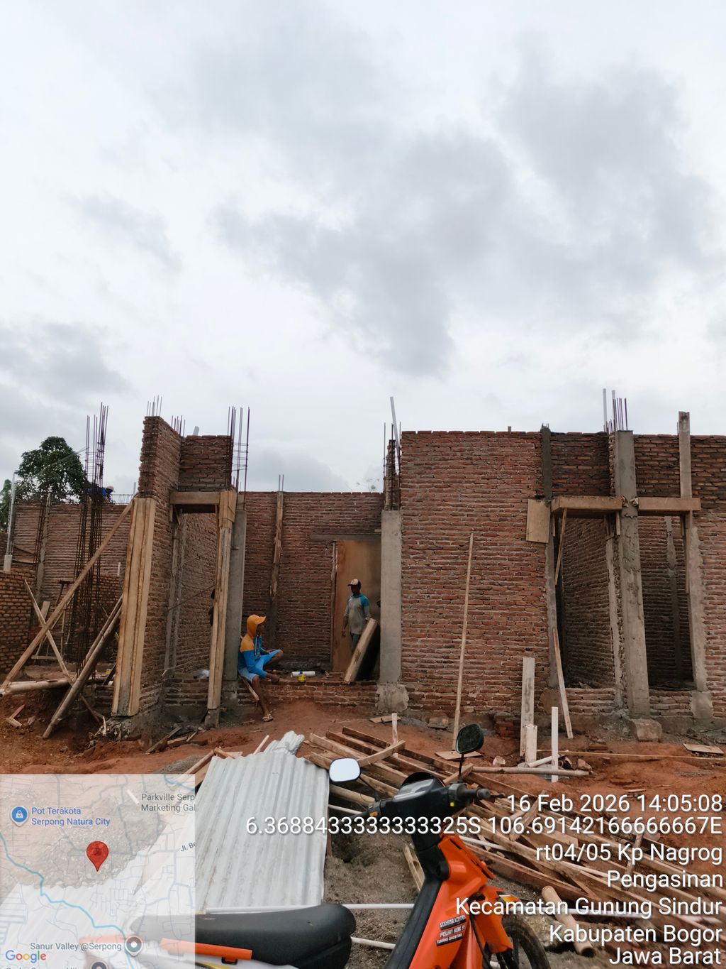 foto tampak rumah tipe OR3-0003 perumahan SERPONG NATURA CITY TAHAP 2