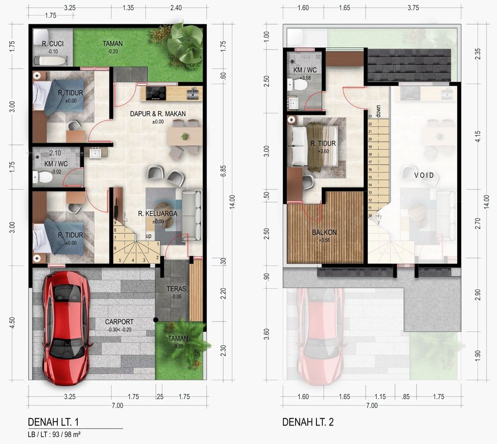 foto denah rumah tipe D6 perumahan Perumahan Graha Kencana