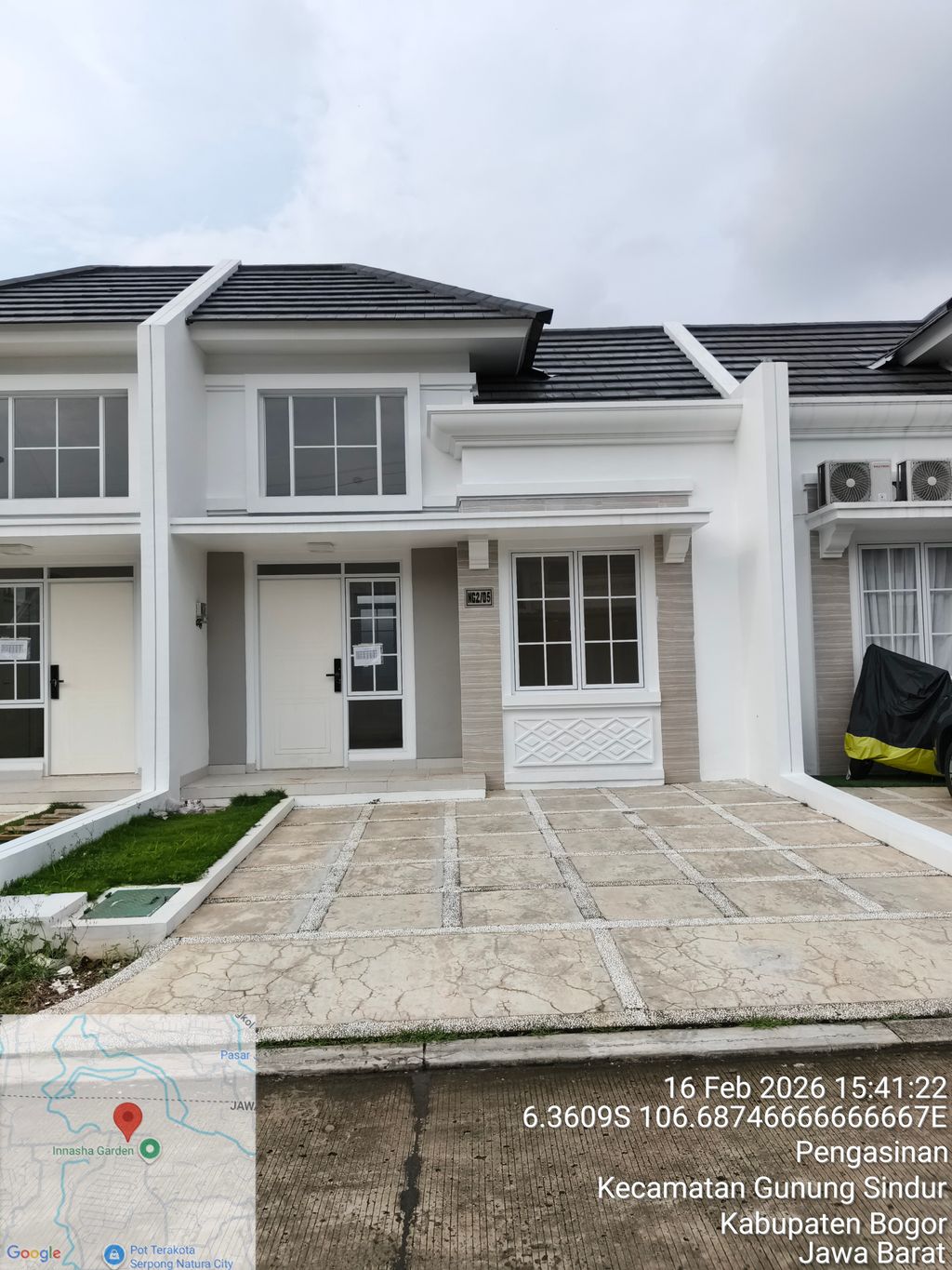 foto tampak rumah tipe NG2-0005 perumahan SERPONG NATURA CITY