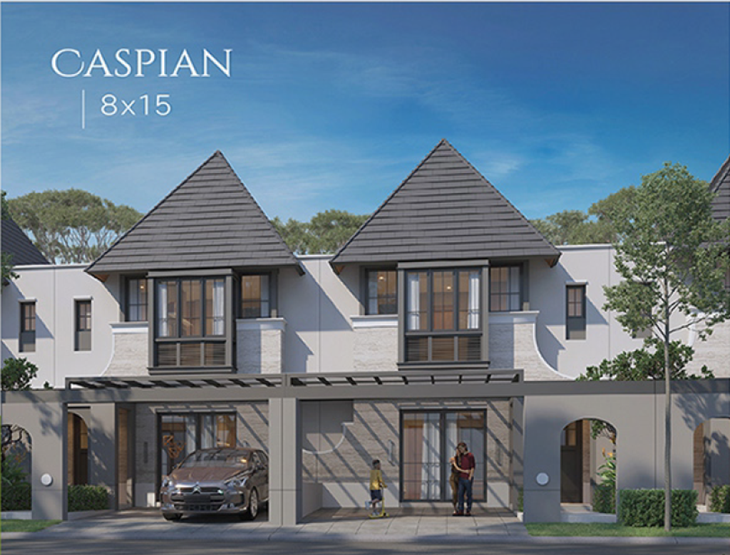 foto tampak rumah tipe CASPIAN perumahan CITRAGARDEN T2