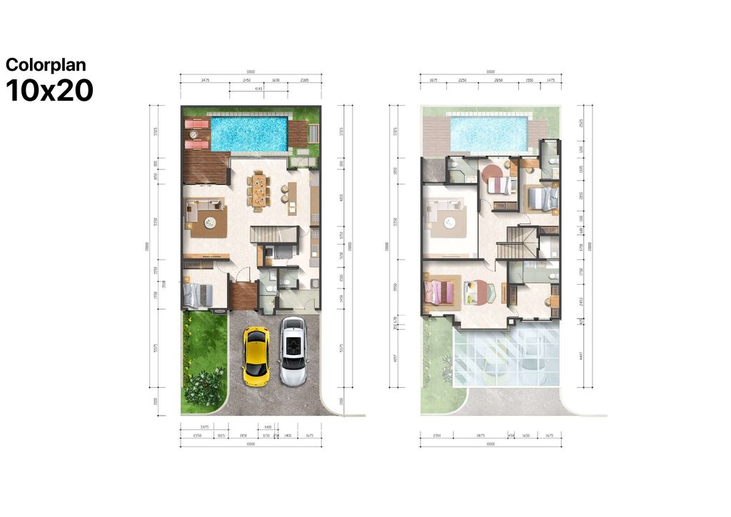 foto denah rumah tipe BANYAN 10 NS (150) perumahan THE MUTIARA BOGOR - Cluster Pinehill