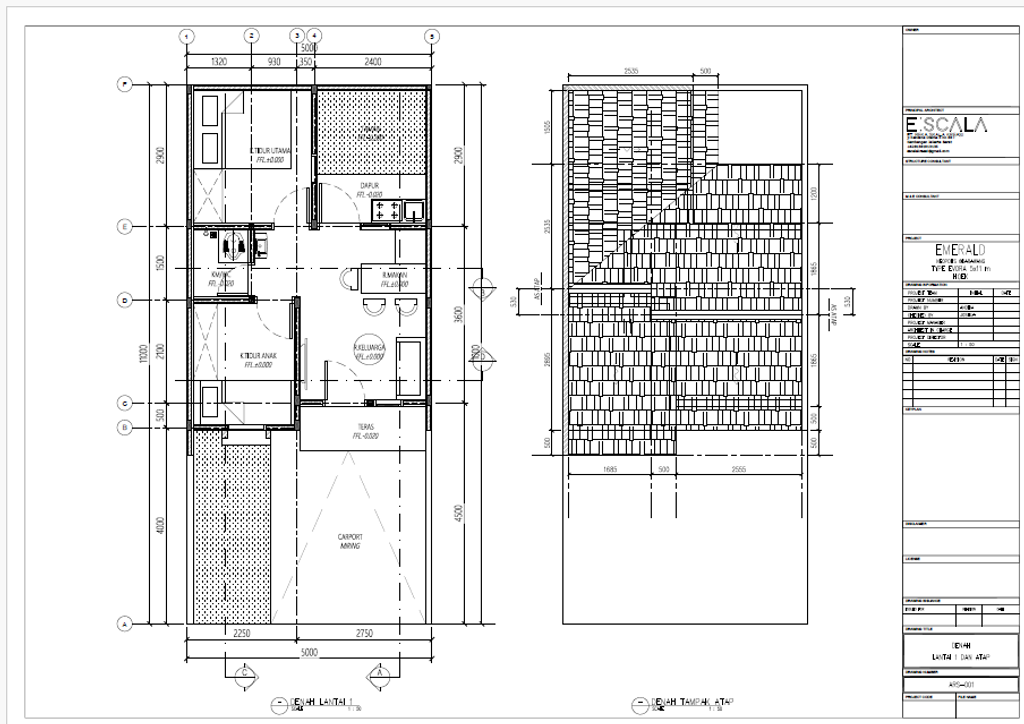 foto denah rumah tipe EVORA perumahan EMERALD NEOPOLIS - CLUSTER NEOPARK
