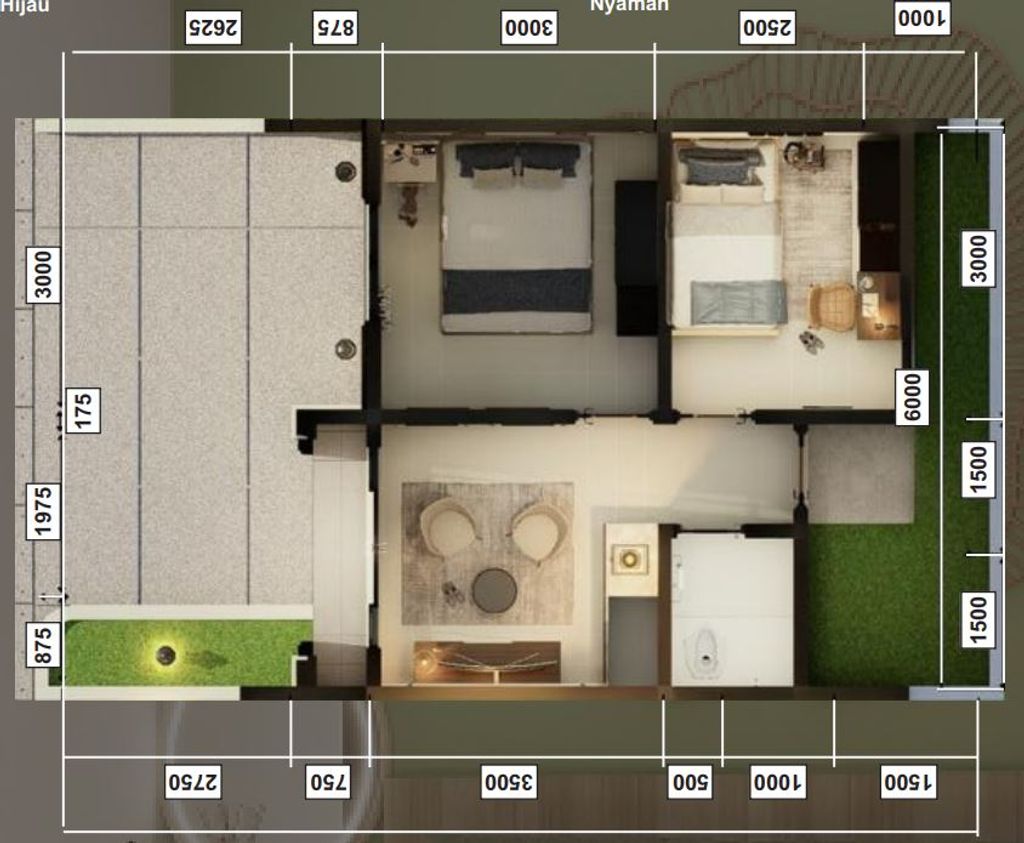 foto denah rumah tipe Rumah Tapak perumahan PONDOK SEPANG INDAH