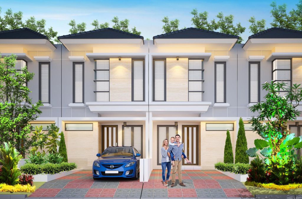 foto tampak rumah tipe NEW VINIFERA (814) perumahan TAMAN WISATA REGENCY