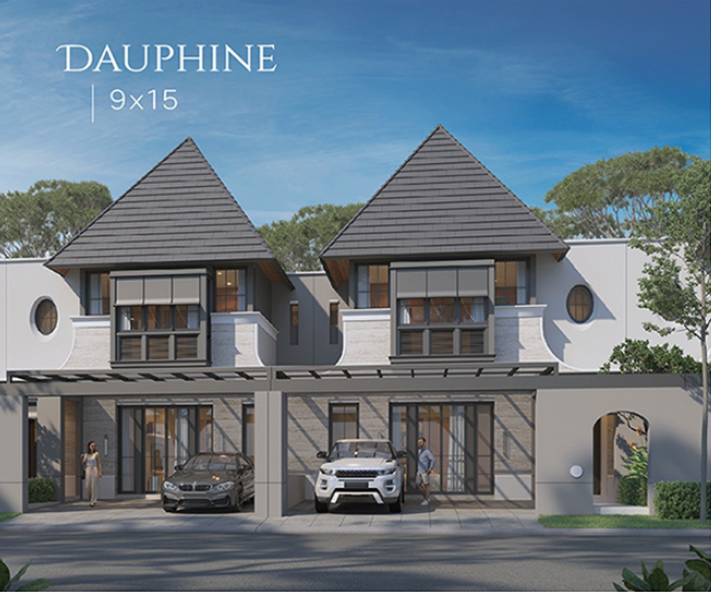 foto tampak rumah tipe DAUPHINE perumahan CITRAGARDEN T2