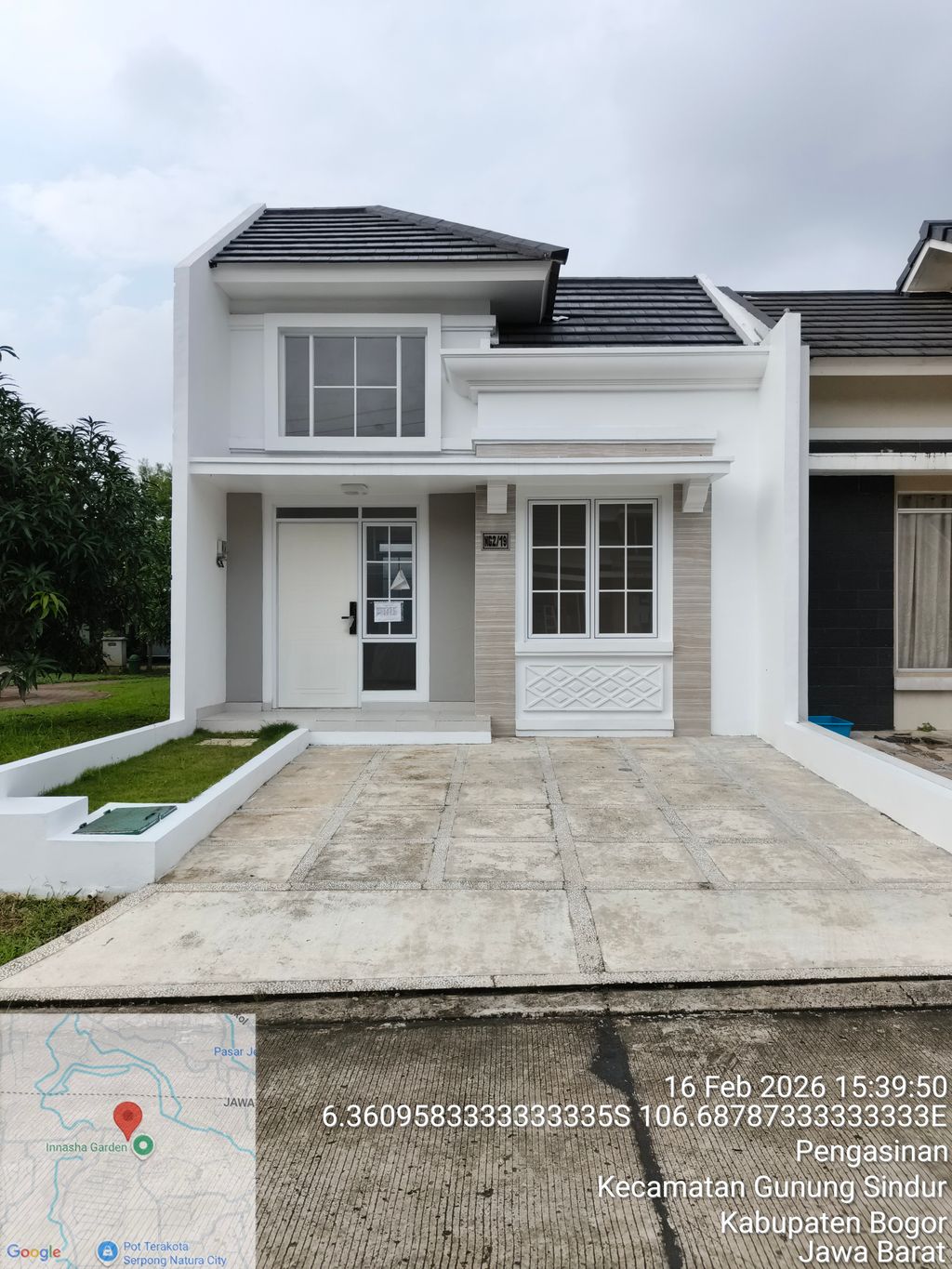 foto tampak rumah tipe NG2-0019 perumahan SERPONG NATURA CITY