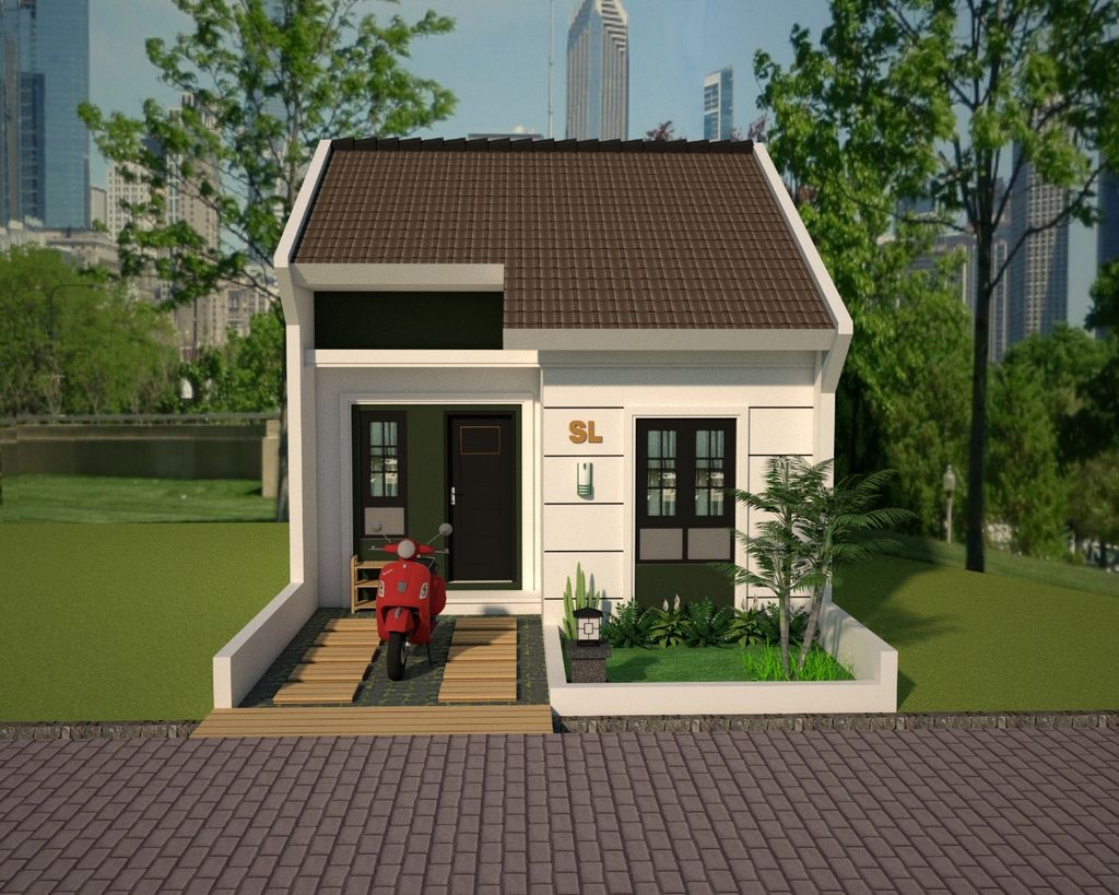 foto tampak rumah tipe 36/94 perumahan Kertosari Land