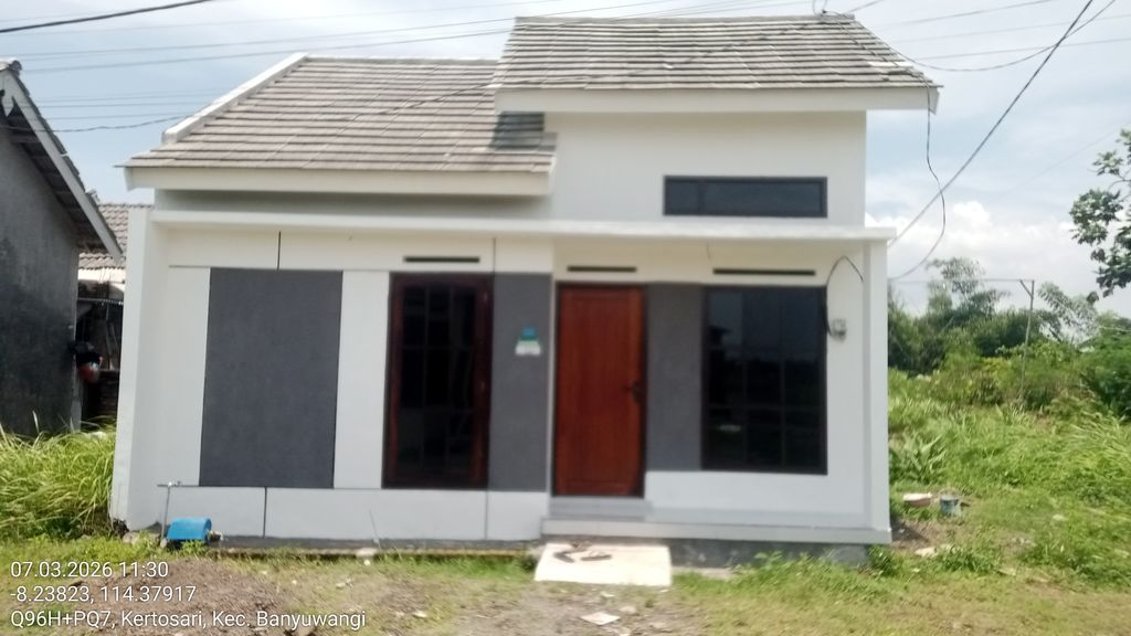 foto tampak rumah tipe 36/60 perumahan VILLA KERTOSARI ASRI
