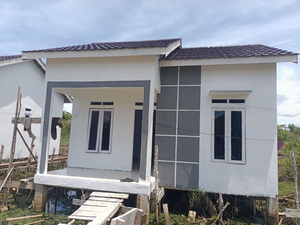 foto tampak rumah tipe 36 perumahan PESONA ZHAFIRA 1