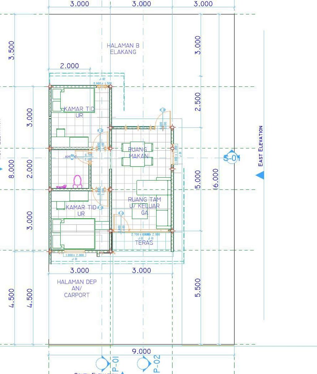 foto denah rumah tipe 48 perumahan KANA RESIDENCE