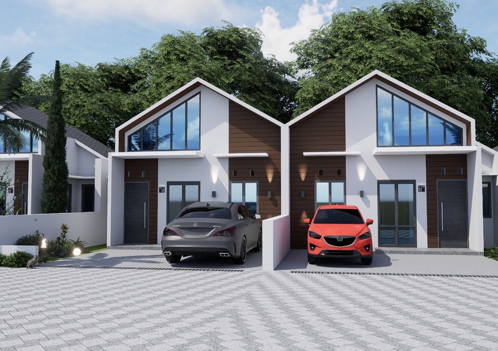 foto tampak rumah tipe EVEREST perumahan GREEN ELEVEN