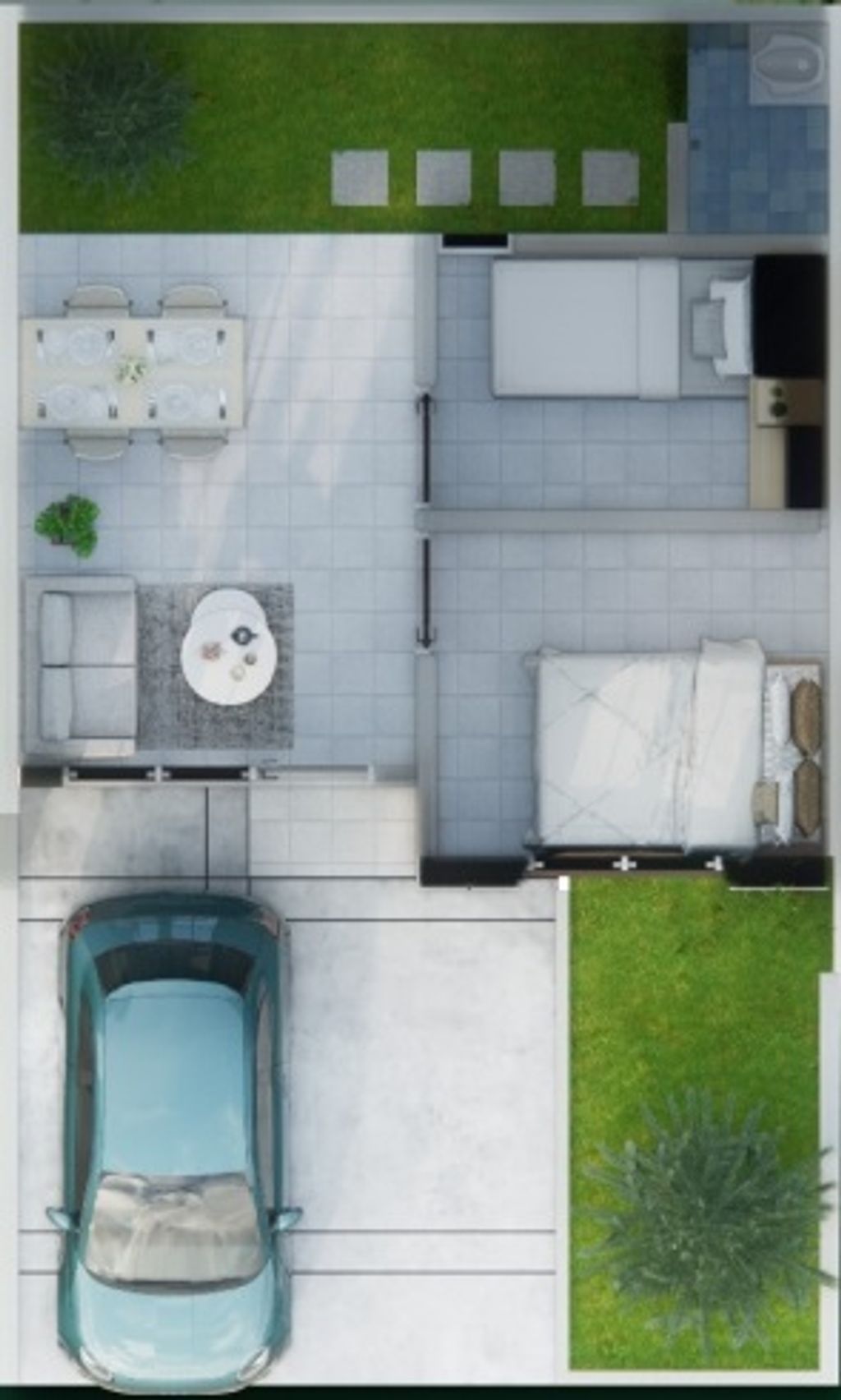 foto denah rumah tipe 27/60 perumahan Primavera Residence