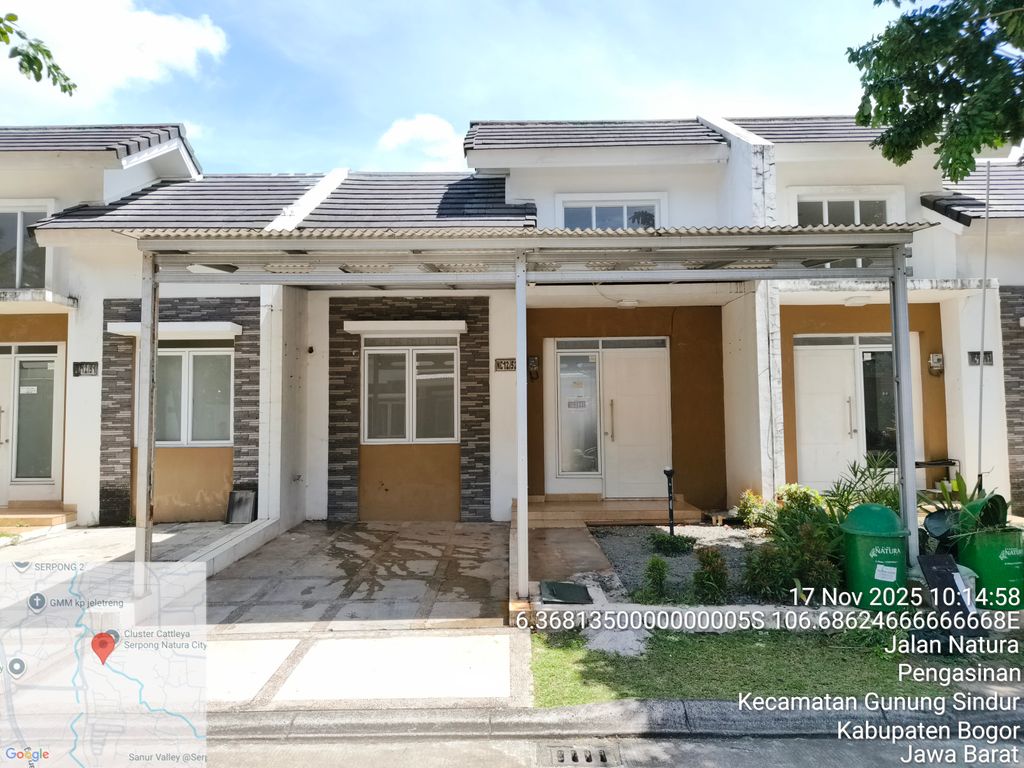 foto tampak rumah tipe NC12-0052 perumahan SERPONG NATURA CITY