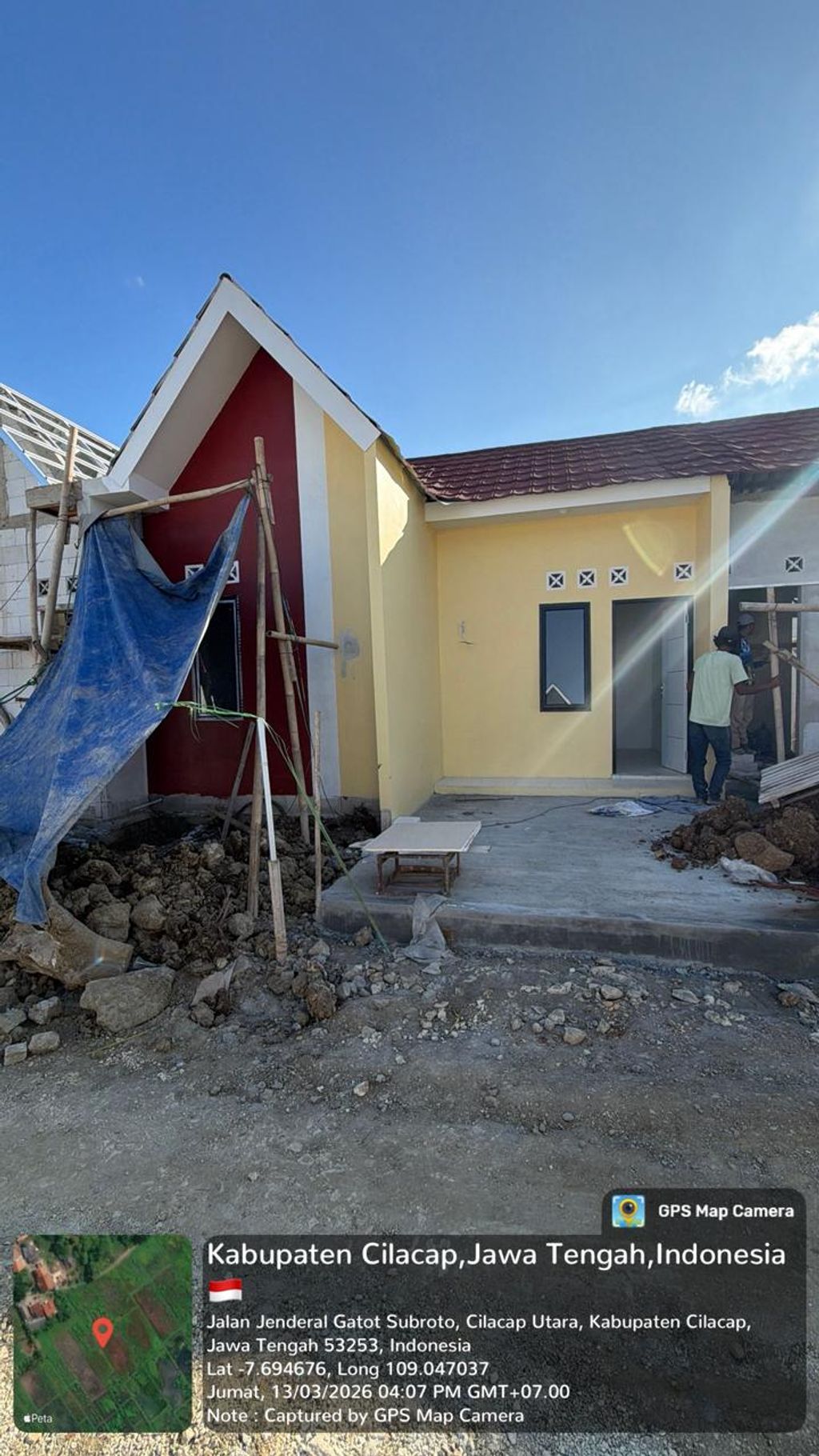 foto tampak rumah tipe Blok C No 3 perumahan MAHKOTA SULTAN BISMA