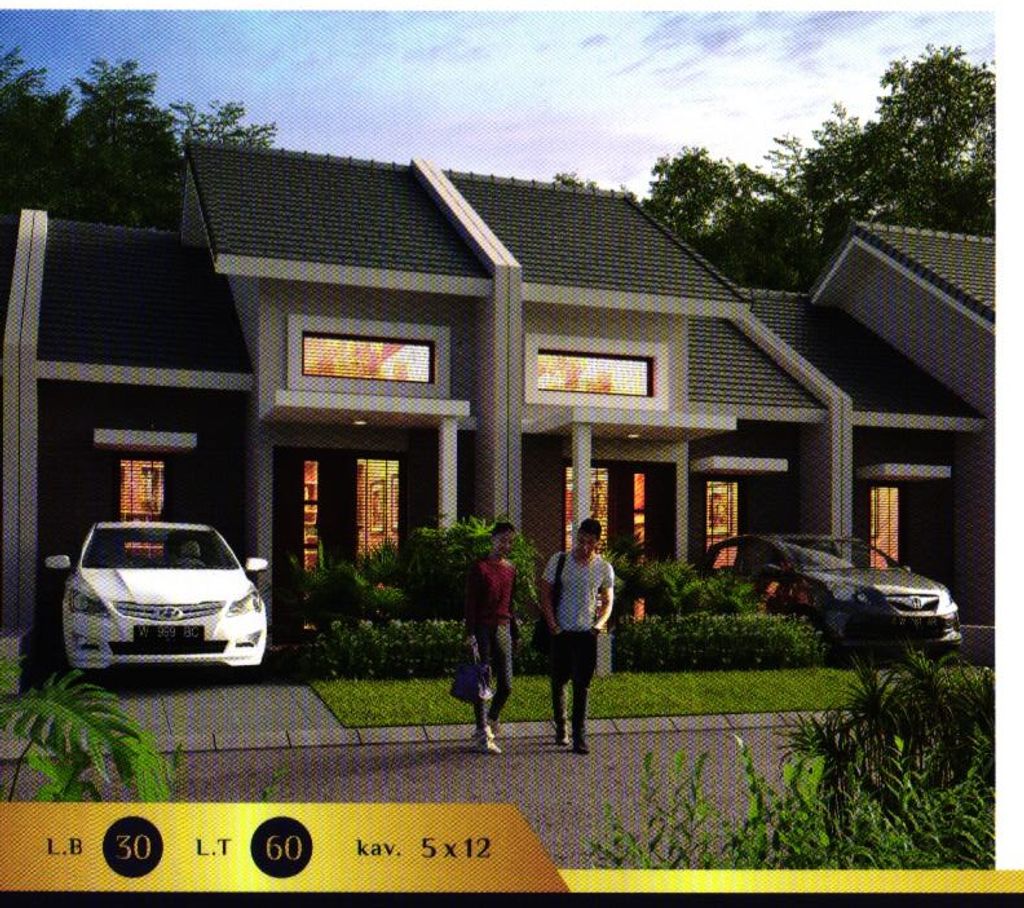 foto tampak rumah tipe 30 perumahan OMA INDAH MENGANTI