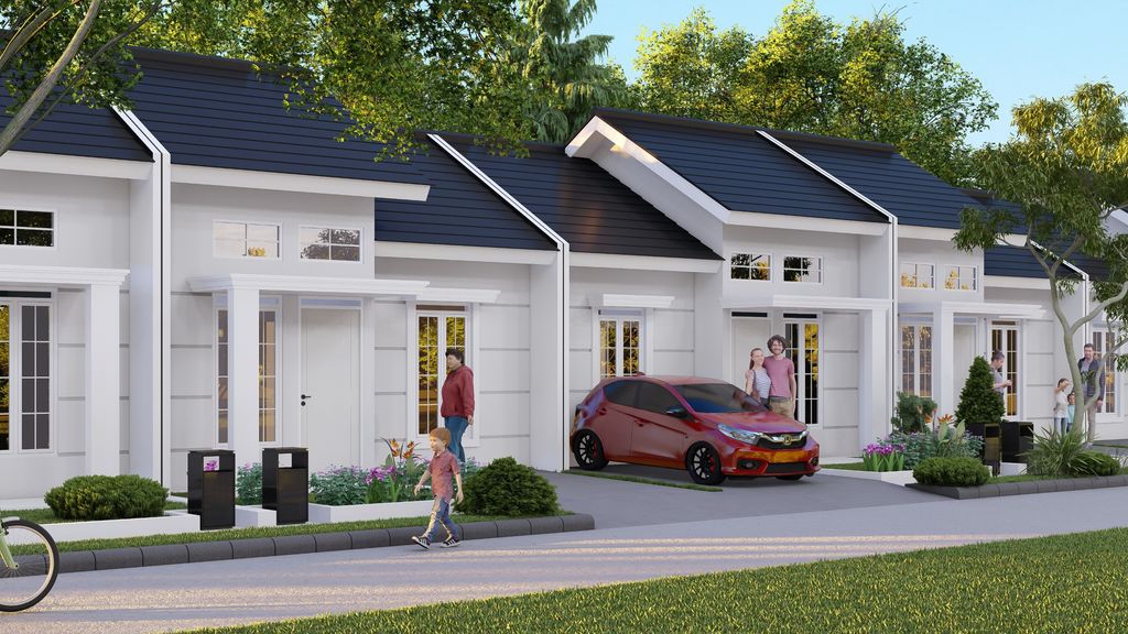 foto tampak rumah tipe 30/60 perumahan PESONA KAHURIPAN 17