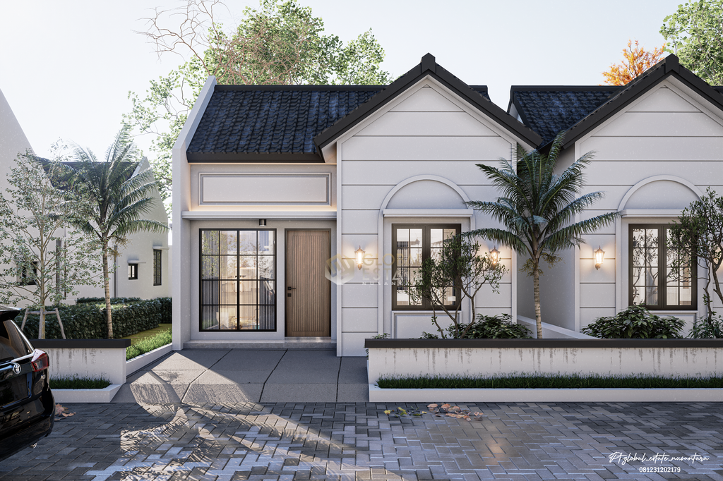 foto tampak rumah tipe 36 perumahan BATU KUNING VILLAGE