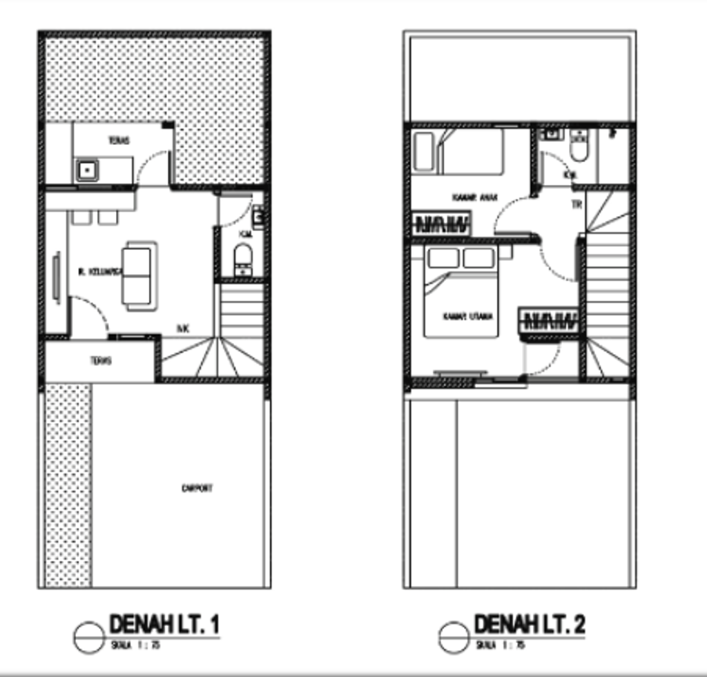 foto denah rumah tipe Corniche Standar perumahan PURI JAYA 26