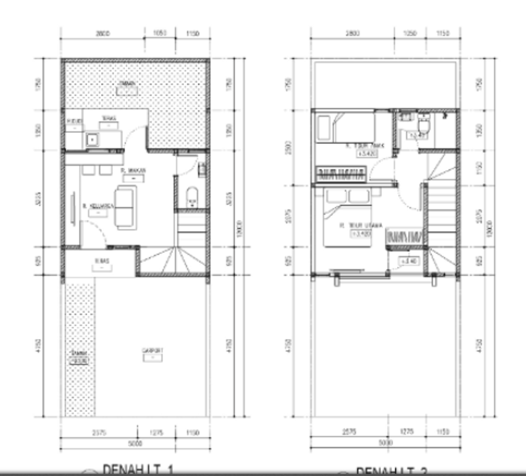 foto denah rumah tipe BLOSSOM NEW HOUSE STANDART perumahan ROYAL BLOSSOM