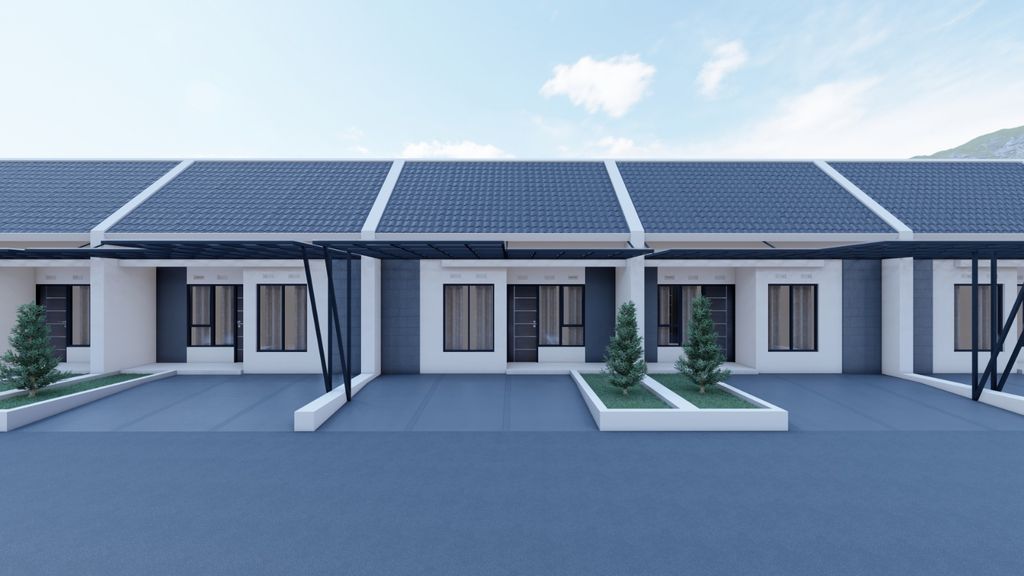 foto tampak rumah tipe 27/60 perumahan Serasi Residence