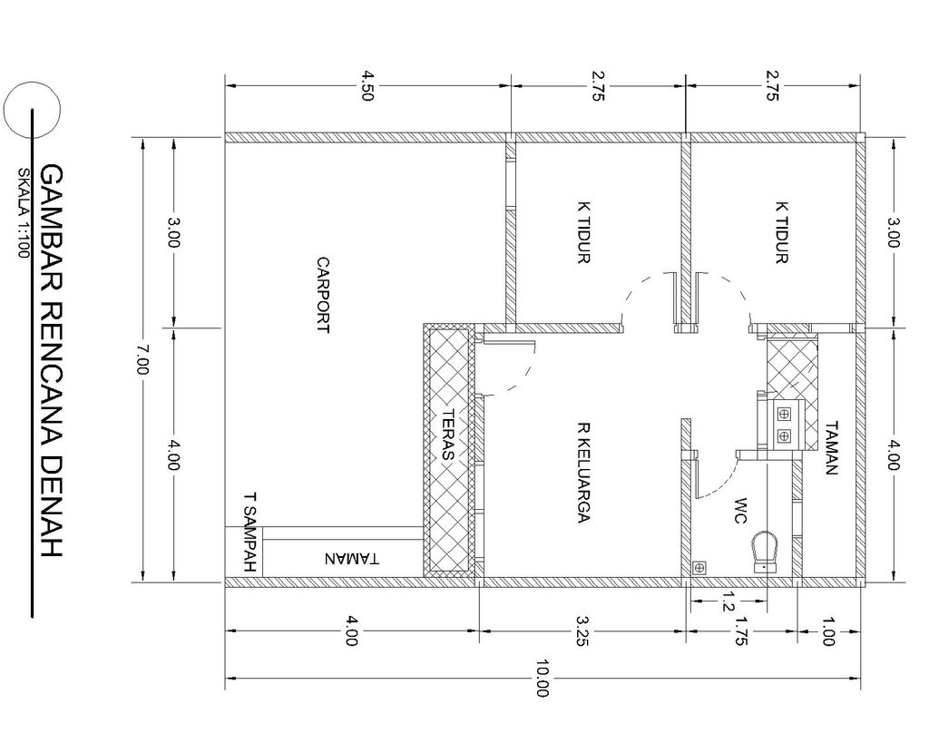 foto denah rumah tipe 36 perumahan GRIYA DUTA PAKUAN