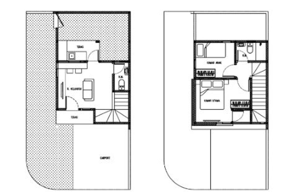 foto denah rumah tipe Corniche Sudut perumahan PURI JAYA 26