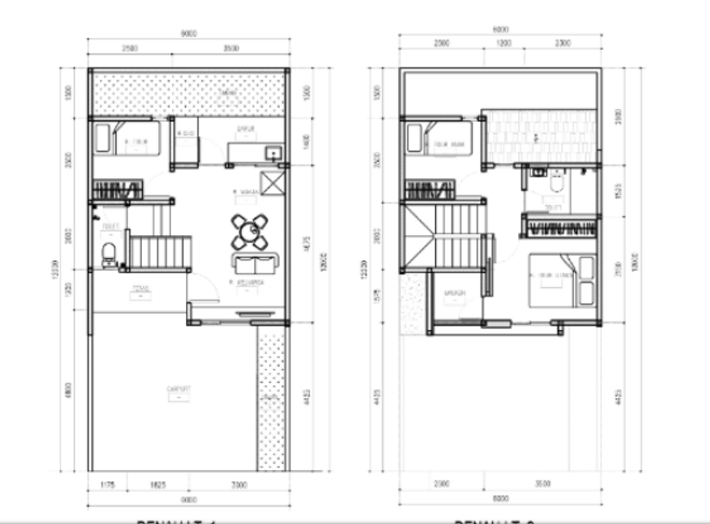 foto denah rumah tipe BLOSSOM NEW DELUXE SUDUT perumahan ROYAL BLOSSOM