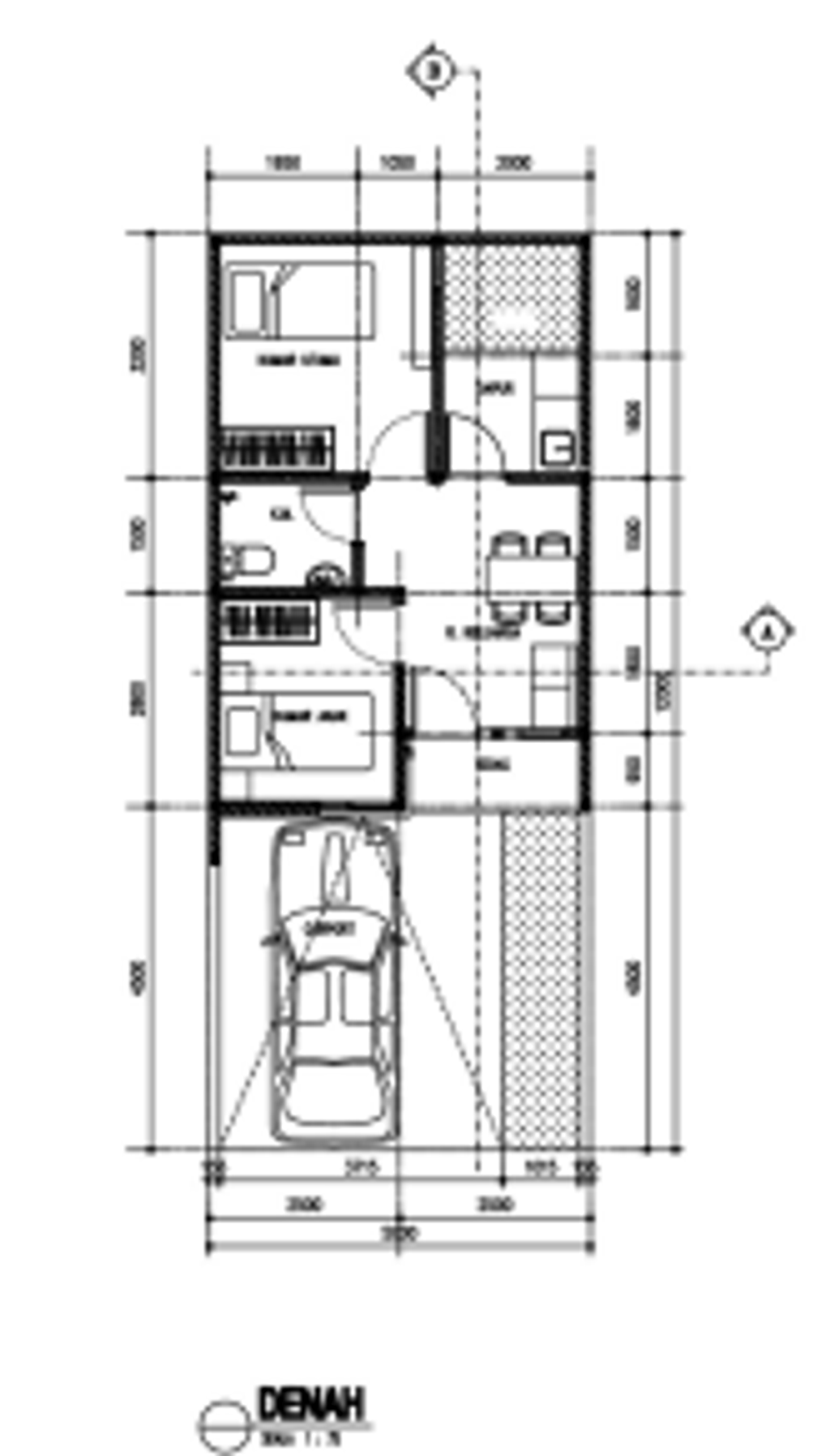 foto denah rumah tipe Crested perumahan PURI JAYA 22