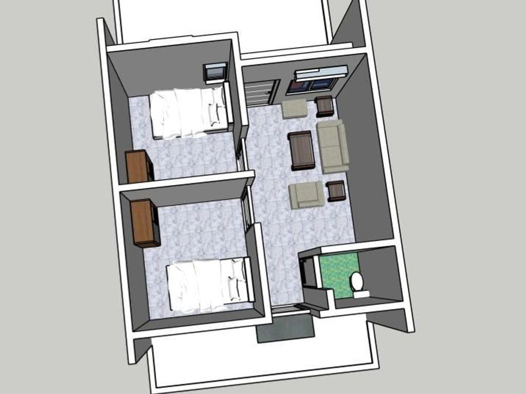 foto denah rumah tipe 36 perumahan Grand Tanralili Residence