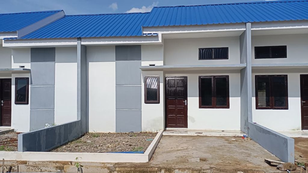 foto tampak rumah tipe 36 perumahan Grand Tanralili Residence