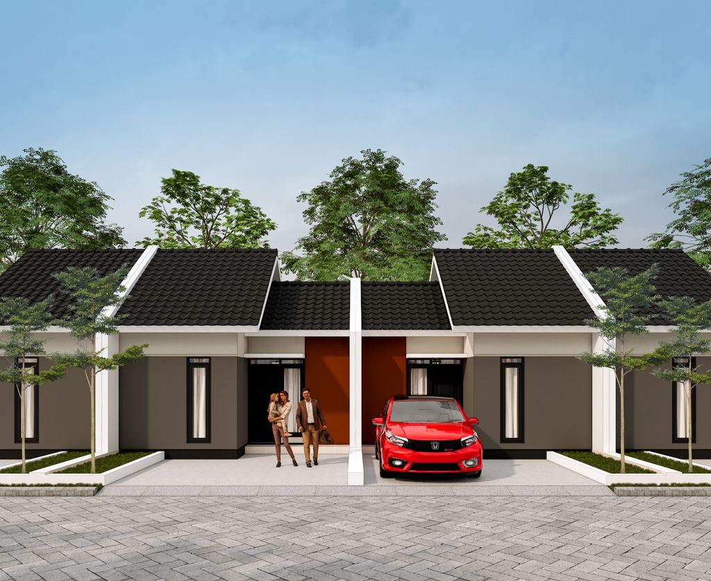 foto tampak rumah tipe 30/60 perumahan GRAND KENCANA PURWOSARI 2