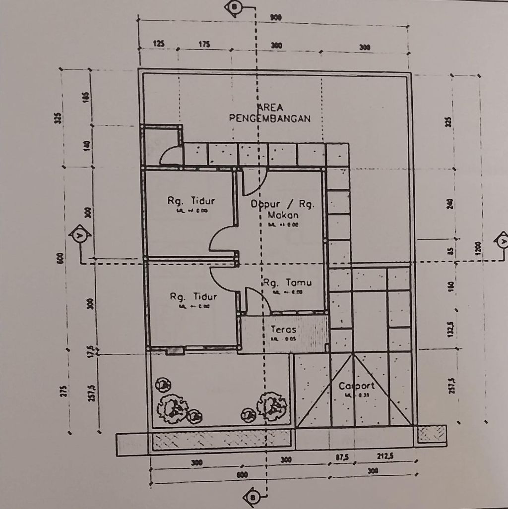 foto denah rumah tipe 36 perumahan MULIA RESIDEN I