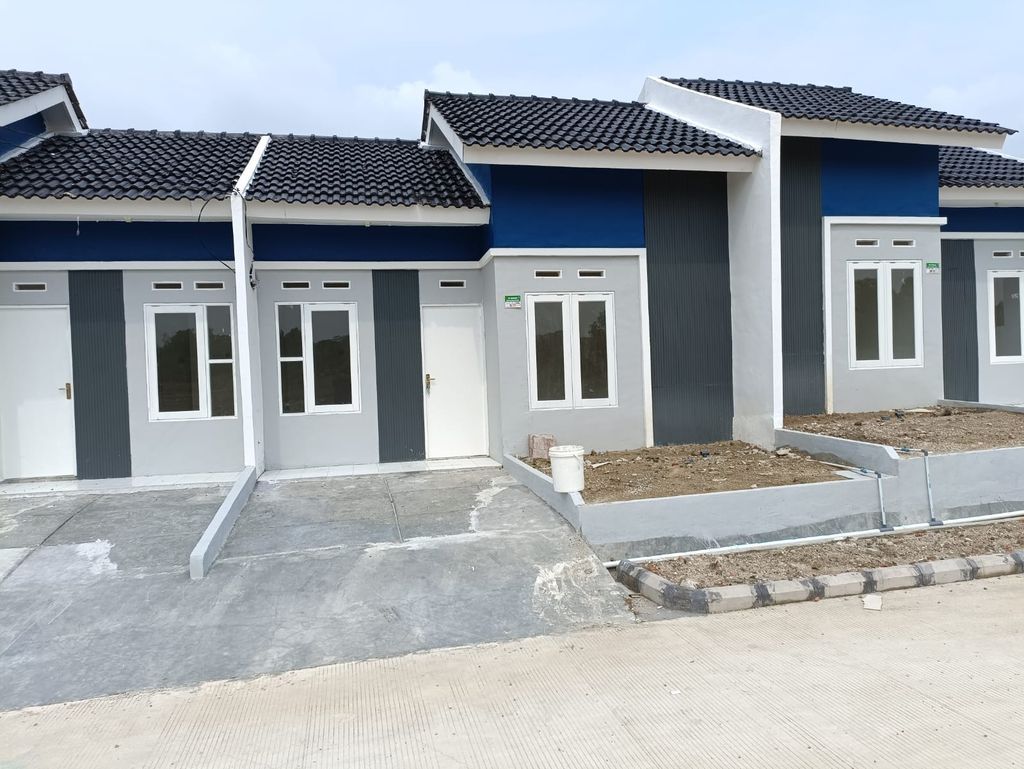 foto tampak rumah tipe ANGGREK 2026 perumahan Puri Delta Tigaraksa