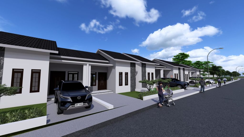 foto posisi tengah perumahan ASRI ABADI RESIDENCE