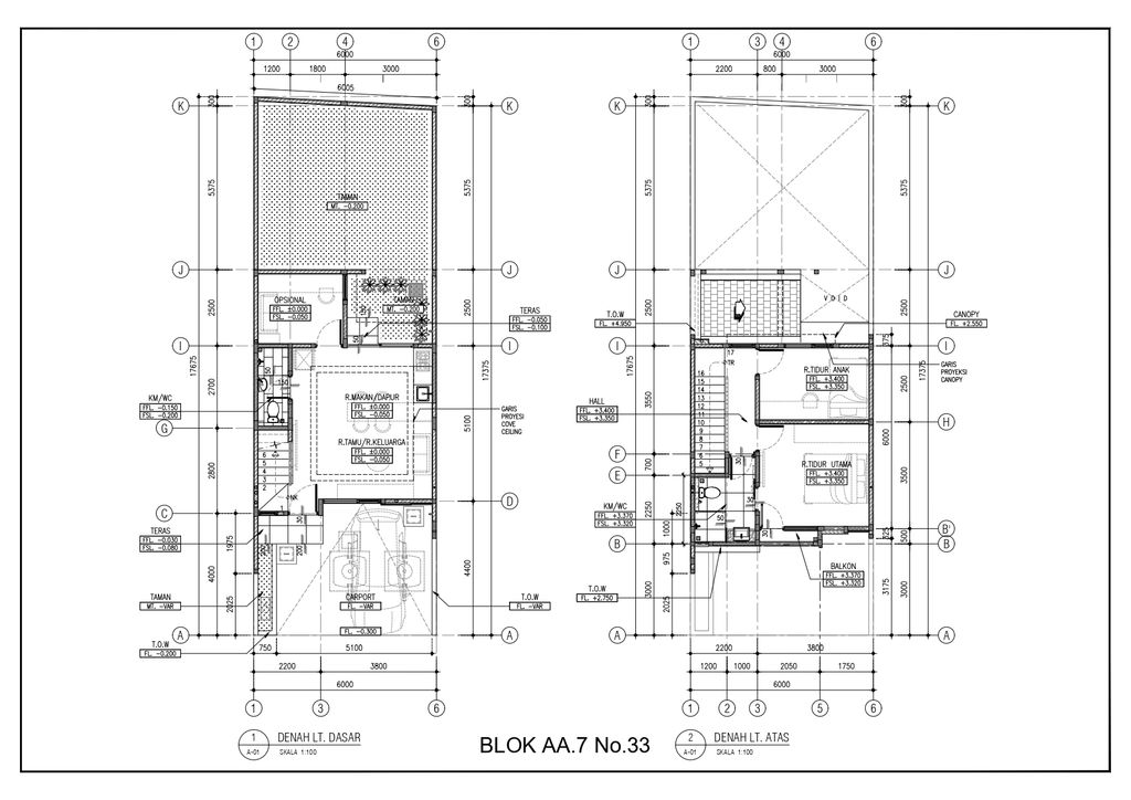 foto denah rumah tipe 89 (89/105) Orlens perumahan KOTA WISATA ECOVIA