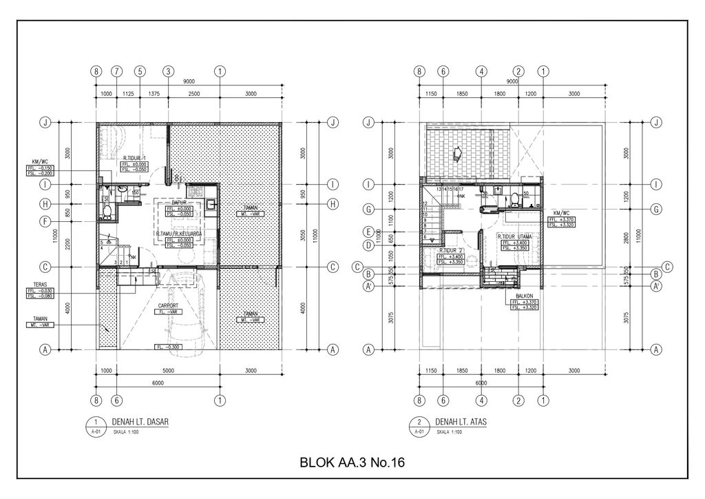 foto denah rumah tipe 66 (66/99) Orlens perumahan KOTA WISATA ECOVIA