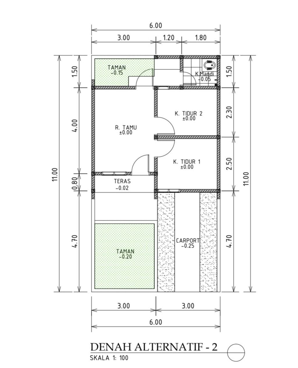 foto denah rumah tipe 33/72 perumahan PANJALU INDAH RESIDENCE