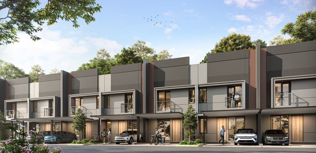 foto tampak rumah tipe 62 (62/90) Orlens perumahan KOTA WISATA ECOVIA