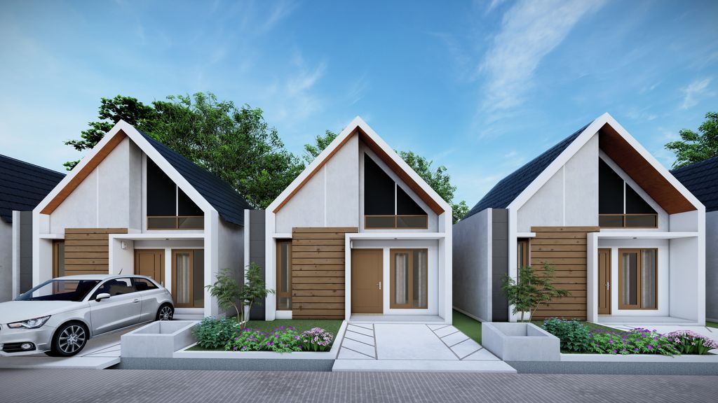 foto tampak rumah tipe BLOK A perumahan SS PREMIUM 4 TALANG BETUTU