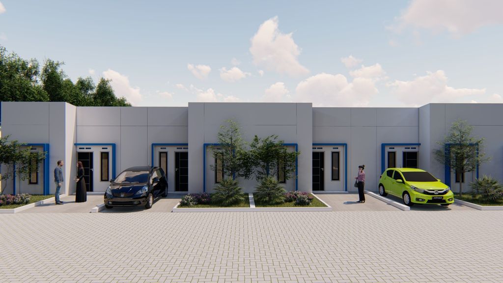 foto tampak rumah tipe SUBSIDI PANDAWA ROYAL perumahan MBR PANDAWA ROYAL RESIDENCE