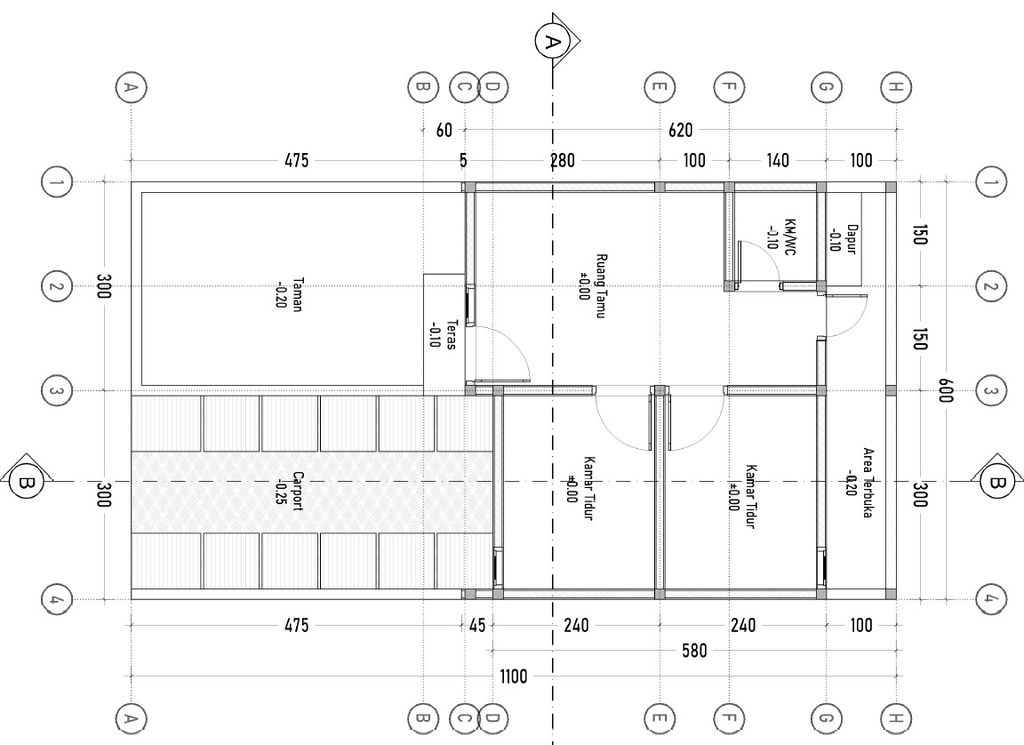 foto denah rumah tipe 30 perumahan Griya Kencana Harmoni