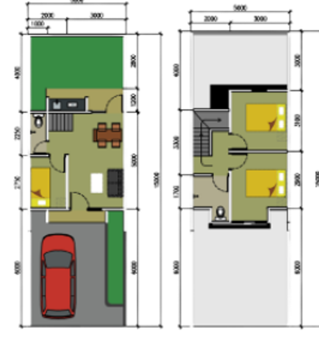 foto denah rumah tipe HOYA 2025 perumahan Grand Tamansari Residence 1