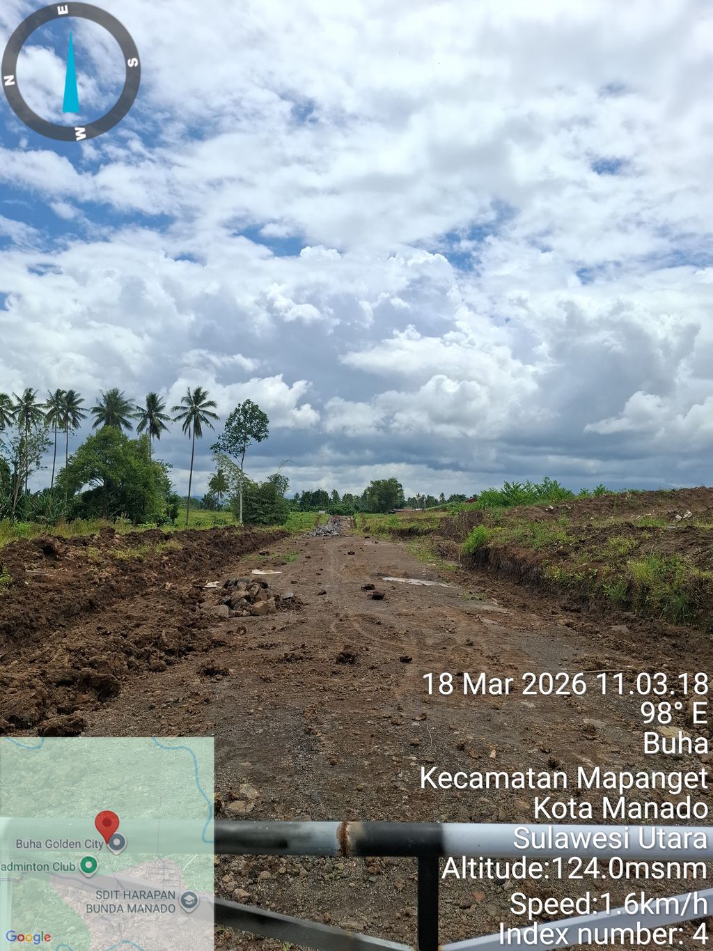 foto posisi tengah perumahan BUHA GOLDEN CITY