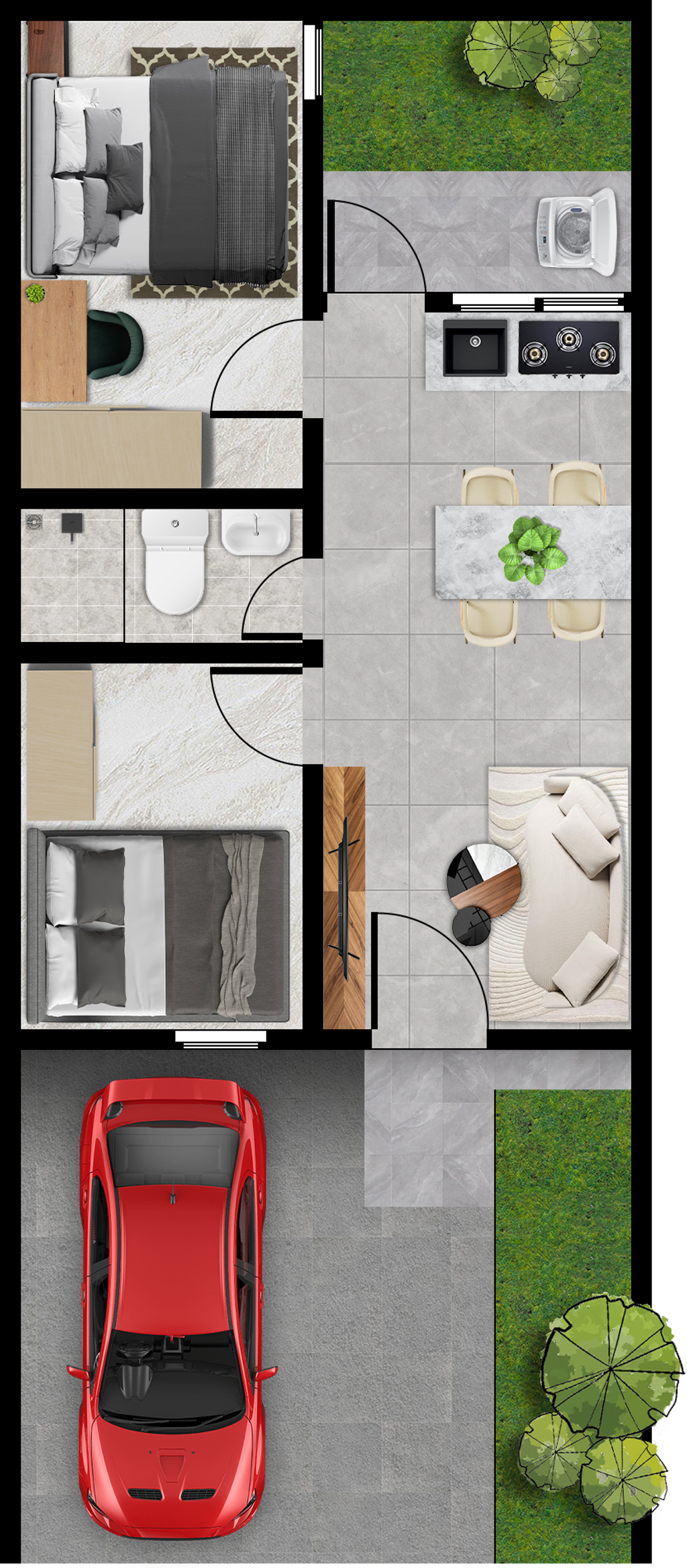 foto denah rumah tipe ONYX perumahan MANSION NINE