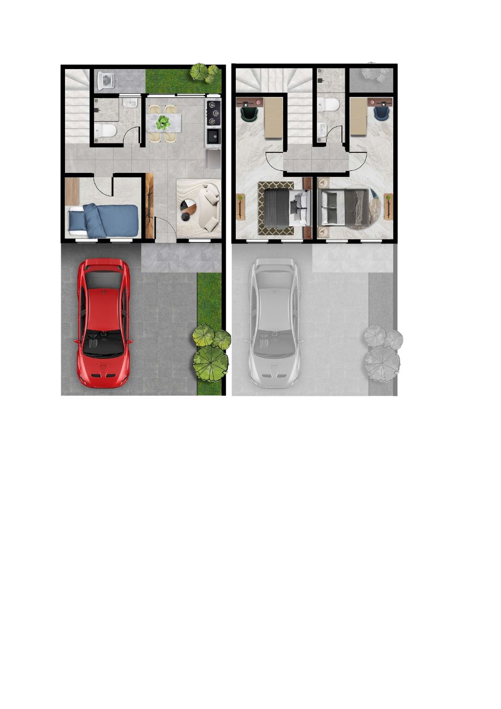 foto denah rumah tipe AMARINE NH2 perumahan MANSION NINE