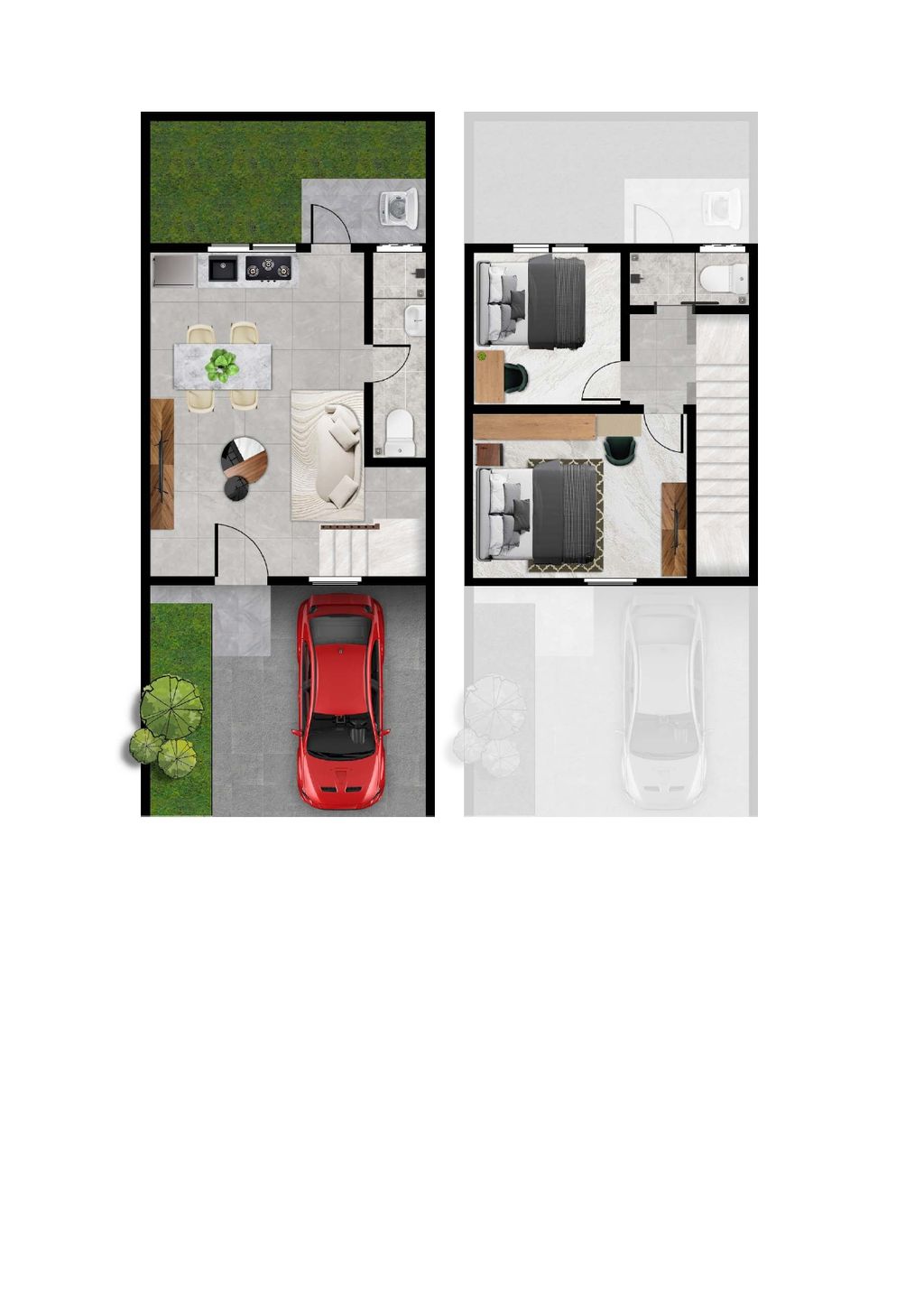 foto denah rumah tipe SUNSTONE perumahan MANSION NINE