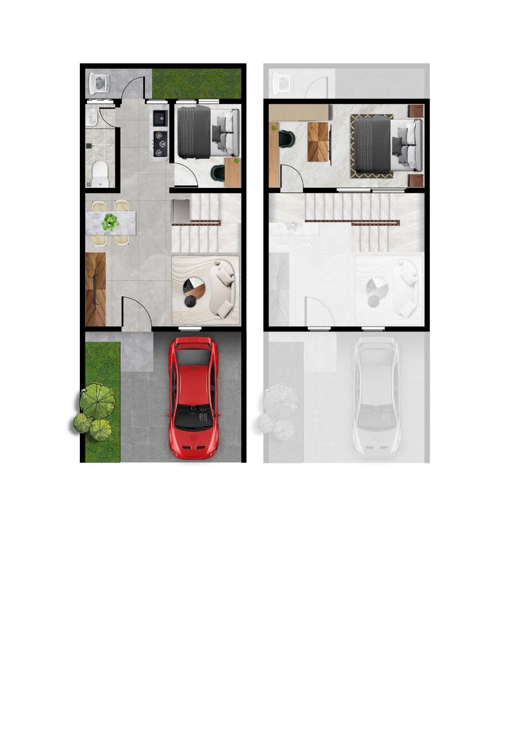 foto denah rumah tipe OPAL perumahan MANSION NINE