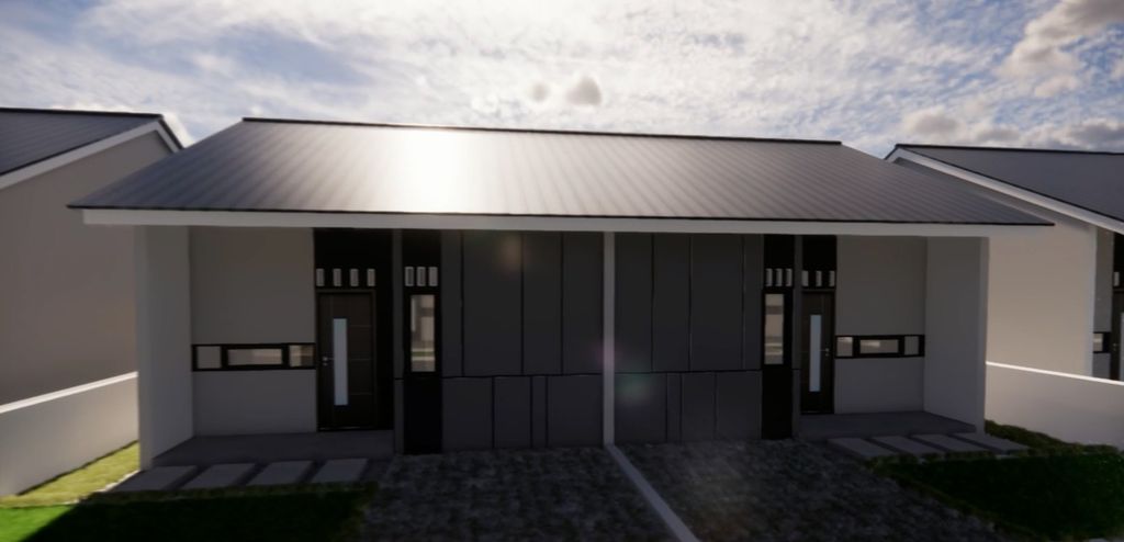 foto tampak rumah tipe COUPLE 36/91 perumahan AYANA RESIDENCE