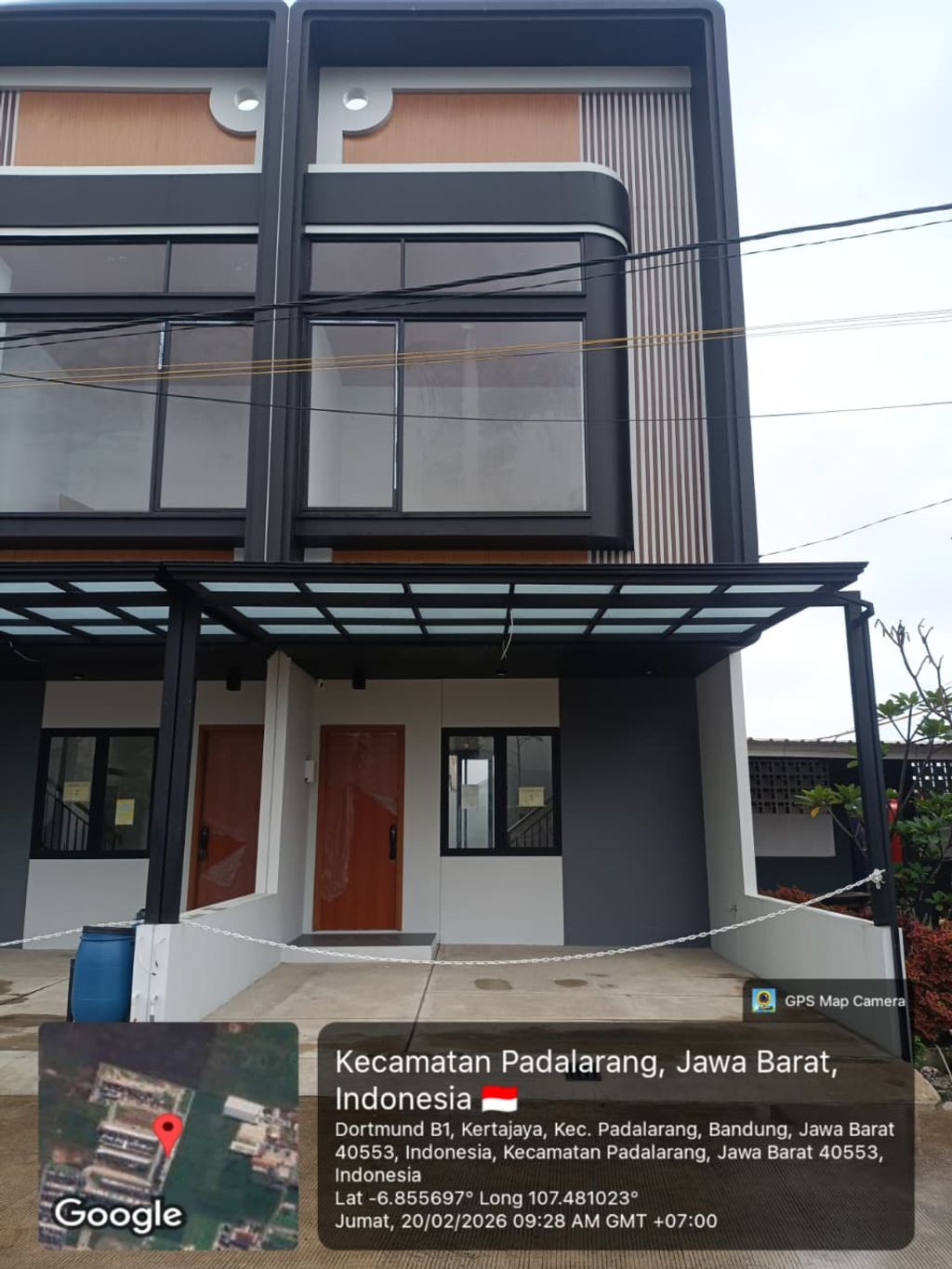 foto tampak rumah tipe 60 Compact Minimalis HC (720) perumahan Cluster Everton